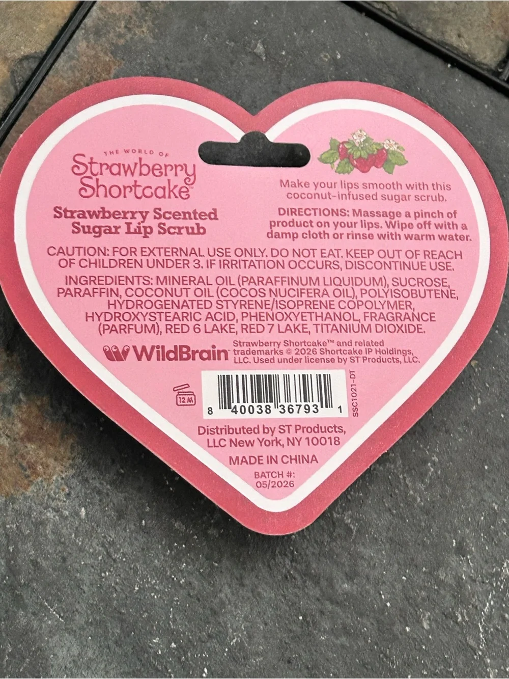 Strawberry Shortcake Sugar Lip Scrub - Pink/Red 2 pack